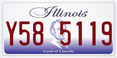 IL license plate Y585119