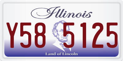 IL license plate Y585125