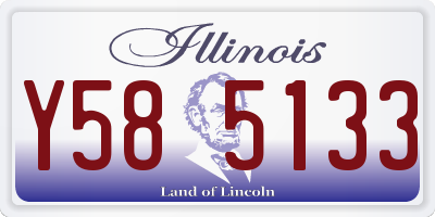 IL license plate Y585133