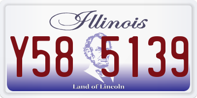 IL license plate Y585139