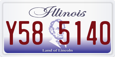 IL license plate Y585140