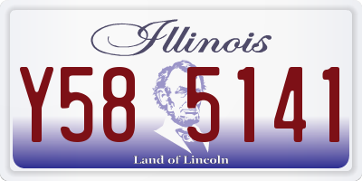 IL license plate Y585141