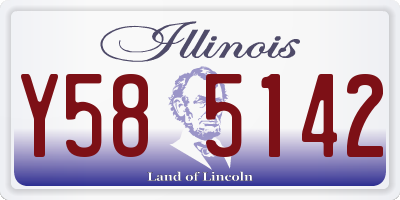 IL license plate Y585142