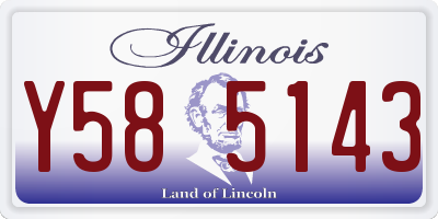 IL license plate Y585143