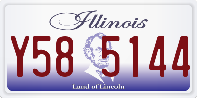 IL license plate Y585144
