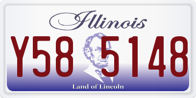 IL license plate Y585148