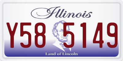 IL license plate Y585149