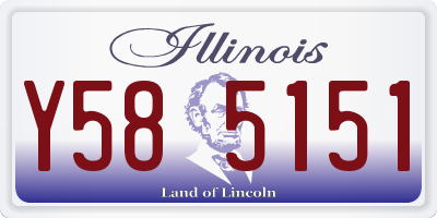 IL license plate Y585151