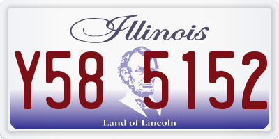 IL license plate Y585152