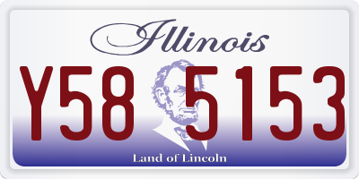 IL license plate Y585153