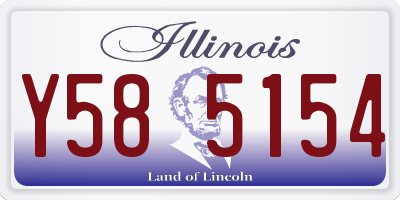 IL license plate Y585154