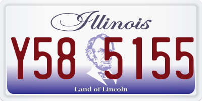 IL license plate Y585155