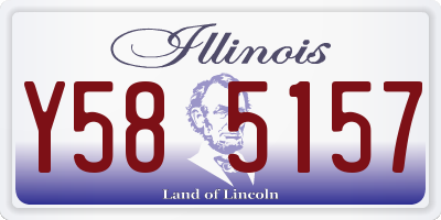 IL license plate Y585157