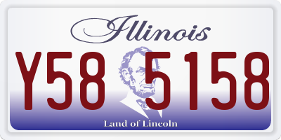 IL license plate Y585158