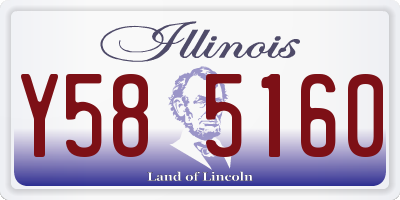 IL license plate Y585160
