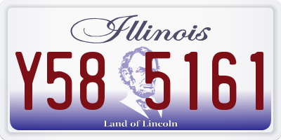 IL license plate Y585161