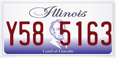 IL license plate Y585163