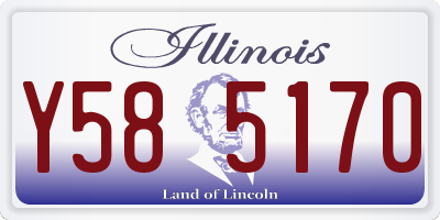 IL license plate Y585170