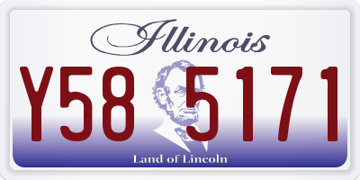 IL license plate Y585171