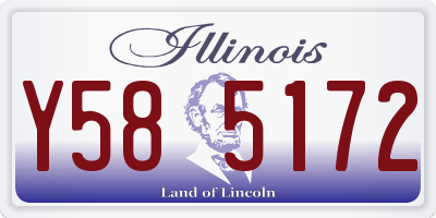 IL license plate Y585172
