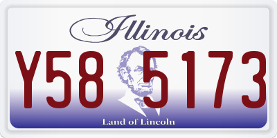 IL license plate Y585173