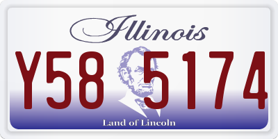 IL license plate Y585174