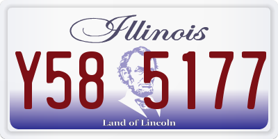 IL license plate Y585177