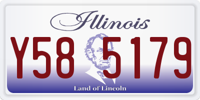 IL license plate Y585179