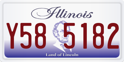 IL license plate Y585182