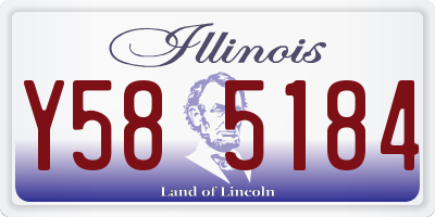 IL license plate Y585184