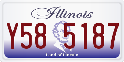 IL license plate Y585187