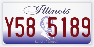 IL license plate Y585189