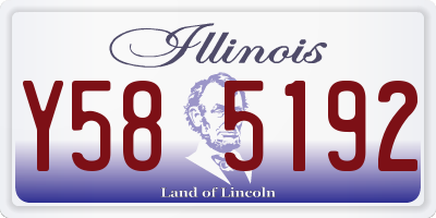 IL license plate Y585192