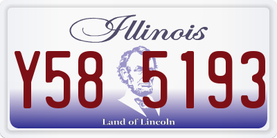 IL license plate Y585193