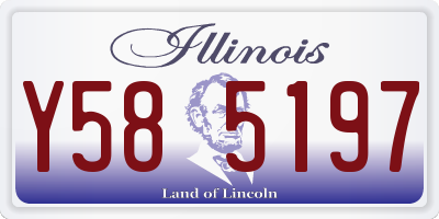 IL license plate Y585197