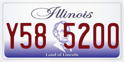 IL license plate Y585200