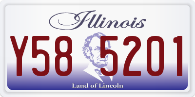 IL license plate Y585201