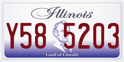IL license plate Y585203