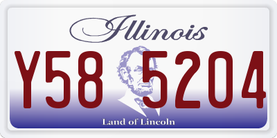 IL license plate Y585204