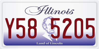 IL license plate Y585205