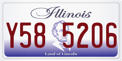 IL license plate Y585206