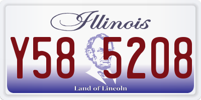 IL license plate Y585208