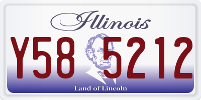 IL license plate Y585212