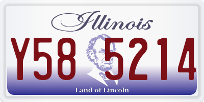 IL license plate Y585214