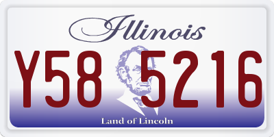 IL license plate Y585216