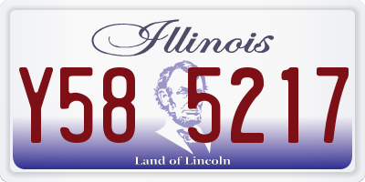 IL license plate Y585217