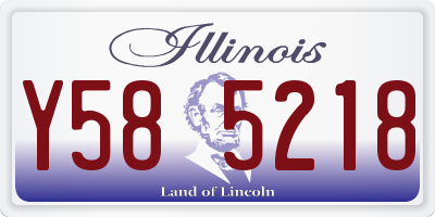 IL license plate Y585218