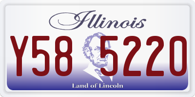 IL license plate Y585220
