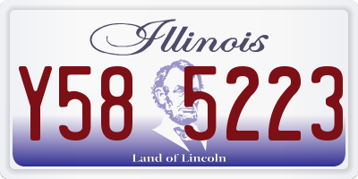 IL license plate Y585223
