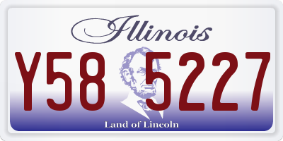 IL license plate Y585227